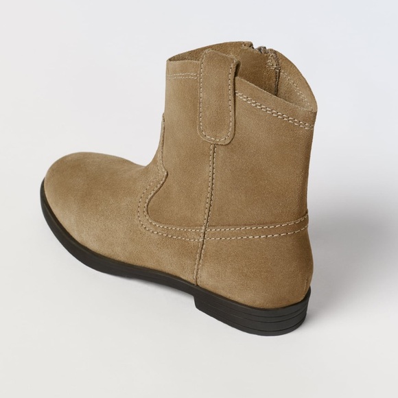 Zara leather Kids Brown Boots - Picture 4 of 6